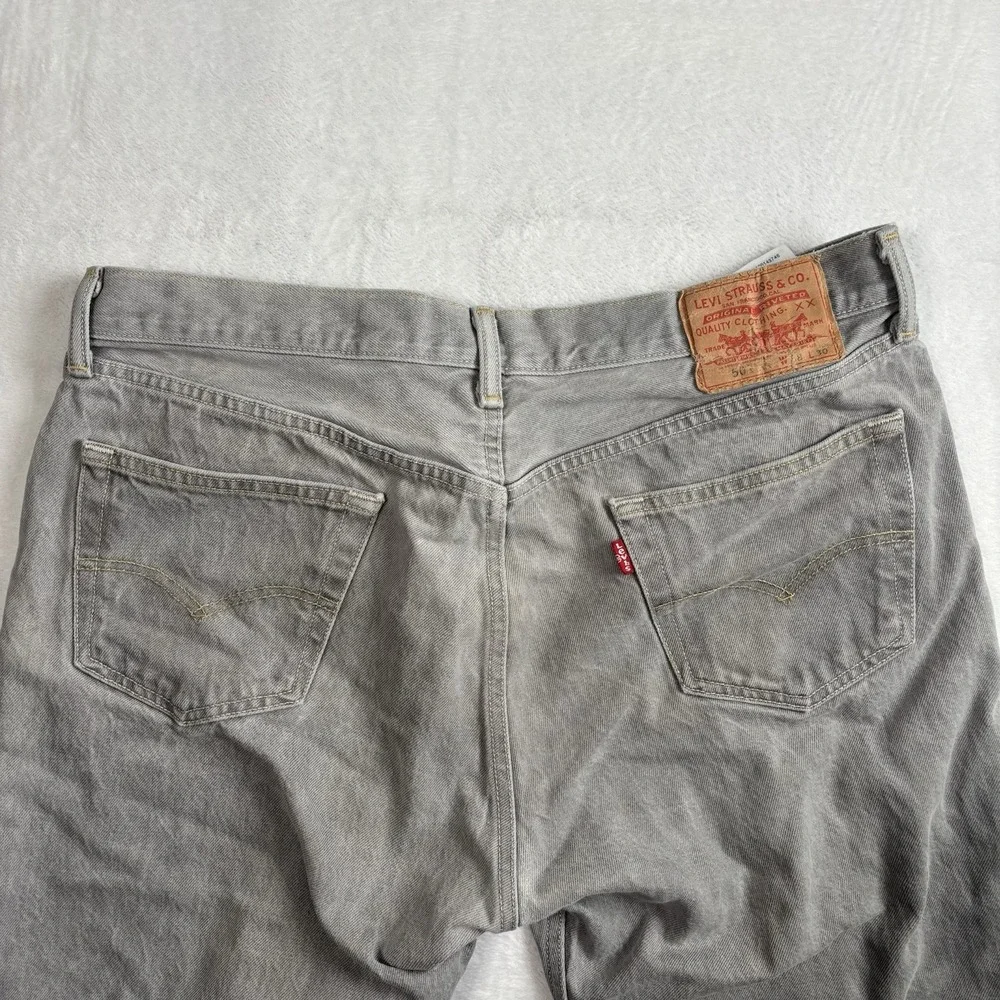 Levi's 501‎ Denim Grey Jeans Distressed Waist 36